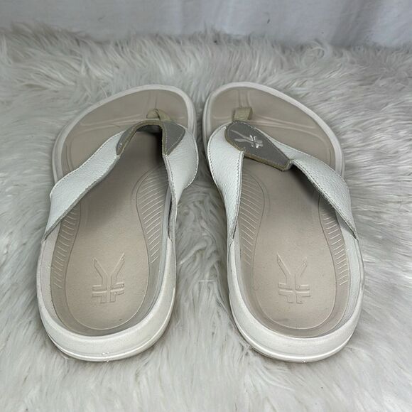 Kuru Kala White/Silver Thong Sandals For Plantar Fasciitis Sz 12 - Picture 4 of 7